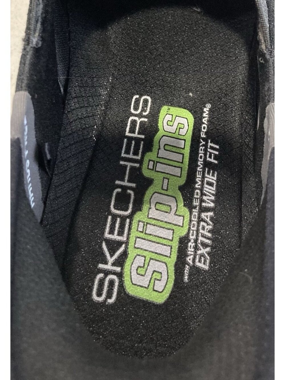 Skechers D Lux Walker Shoes size 11 4E Extra Wide Black Slip In Sneaker 232455WW - Picture 9 of 12